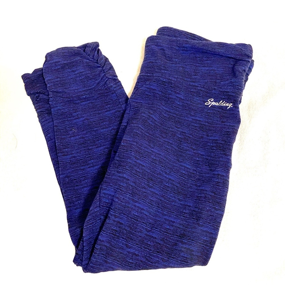 Spalding Cropped Leggings S | Blue & Black | Ruched Ankle Fit - Picture 6 of 6